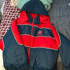 Oversized Indians vintage puffer jacket